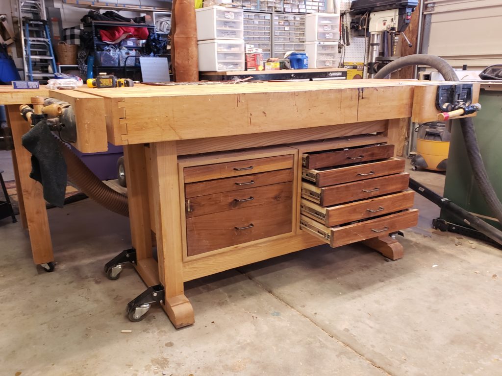 picture of maple workbench